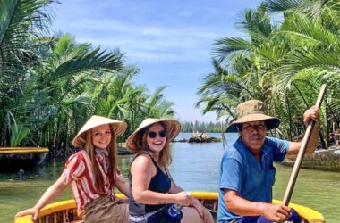 Boat ride along the Thu Bon River